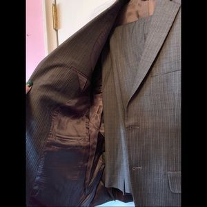 Marc Anthony Men’s Grey Pinstripe Suit